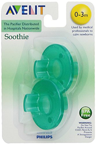 0786417046441 - PHILIPS AVENT SOOTHIE PACIFIER, GREEN, 0-3 MONTHS, 2 COUNT