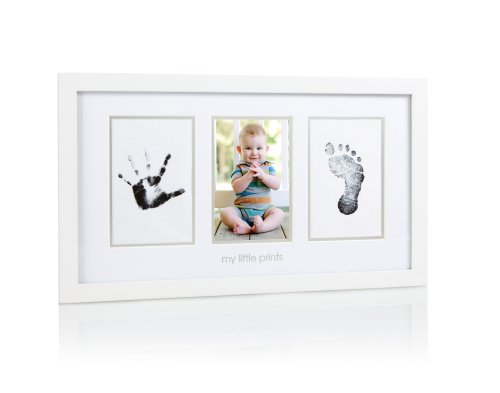 0786417179620 - PEARHEAD BABY PRINTS PHOTO FRAME WITH CLEAN-TOUCH INK PAD INCLUDED, WHITE