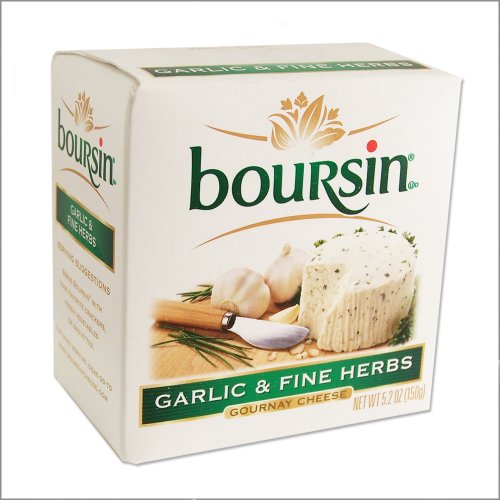 0078658880244 - BOURSIN CHEESE WITH GARLIC AND FINE HERBS - GOURNAY CHEESE - 5.2OZ - (PACK OF 2)