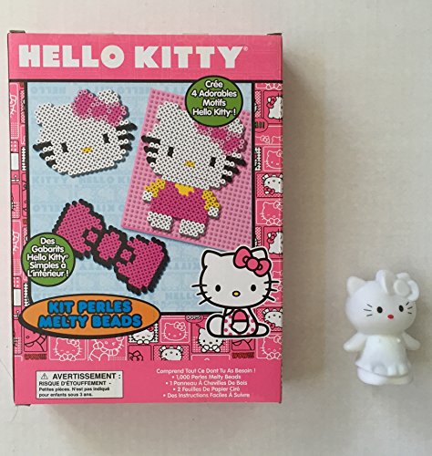 0786641537265 - HELLO KITTY MELTY BEAD KIT & LED RELAXING MOOD LIGHT TOY FIGURE WITH 5 CHANGING COLORS (2 ITEMS)