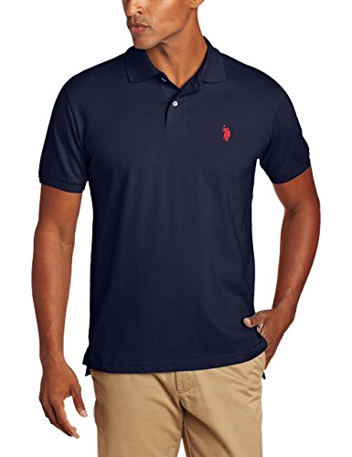 0786654723396 - U.S. POLO ASSN. MEN'S SOLID POLO WITH SMALL PONY, CLASSIC NAVY, MEDIUM