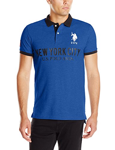0786667246127 - U.S. POLO ASSN. MEN'S SLIM FIT SOLID NEW YORK CITY POLO, INTERNATIONAL BLUE, SMALL