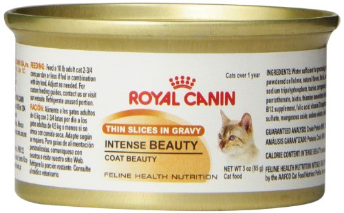 0786714006414 - ROYAL CANIN CANNED CAT FOOD, INTENSE BEAUTY, THIN SLICES IN GRAVY (PACK OF 24 3-OUNCE CANS)