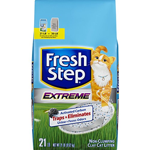 0786714395525 - FRESH STEP EXTREME CLAY, NON CLUMPING CAT LITTER, SCENTED, 21 POUNDS