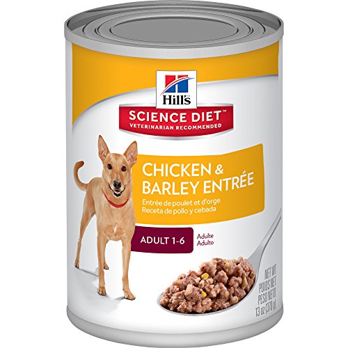 0786714608380 - HILL'S SCIENCE DIET ADULT CHICKEN & BARLEY ENTRÉE CANNED DOG FOOD, 13 OZ, 12-PACK
