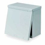 0786725402908 - WIEGMANN RSC121208 RSC-SERIES NEMA 1/3R WALL-MOUNT ENCLOSURE WITH LIFT-OFF SCREW COVER AND KNOCKOUTS, CARBON STEEL, 12 X 12 X 8