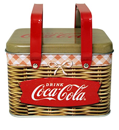 0078678666903 - THE TIN BOX COMPANY COKE REPLICA PICNIC BASKET WITH HANDLE AND LID TOY