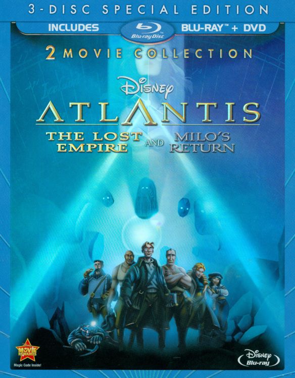 0786936827682 - ATLANTIS: THE LOST EMPIRE / ATLANTIS: MILO'S RETURN: TWO-MOVIE COLLECTION (THREE DISC BLU-RAY / DVD COMBO)