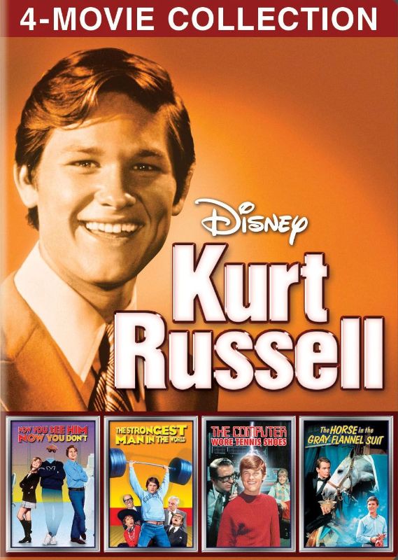 0786936828450 - DISNEY 4-MOVIE COLLECTION: KURT RUSSELL (STRONGEST MAN IN WORLD / COMPUTER WORE TENNIS SHOES / HORSE IN THE GREY FLANEL / NOW YOU SEE HIM)