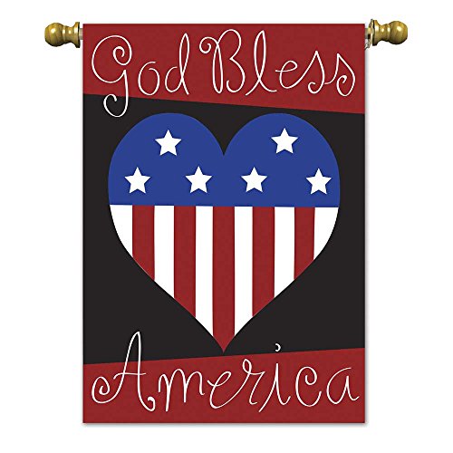 0787011017066 - MAGNOLIA GOD BLESS AMERICA GARDEN FLAG, 13 X 18