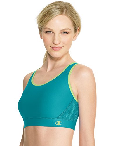 0078715358846 - VOYAGE TEAL, HIGHLINE GREEN CHAMPION THE GREAT DIVIDE SPORTS BRA - SIZE S