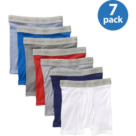 0078715967468 - HANES TODDLER BOYS' 7-PACK DYED BOXER BRIEFS, ASSORTED, LARGE