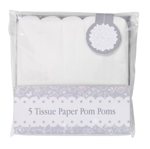 0787269029996 - TALKING TABLES SOMETHING IN THE AIR TISSUE POM POM KIT, PACK OF 5, WHITE BY TALKING TABLES