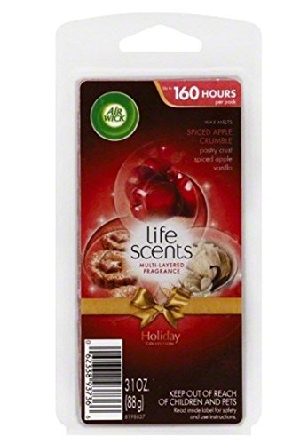 0787290287501 - AIR WICK LIFE SCENTS HOLIDAY COLLECTION MULTI-LAYERED FRAGRANCE SPICED APPLE CRUMBLE