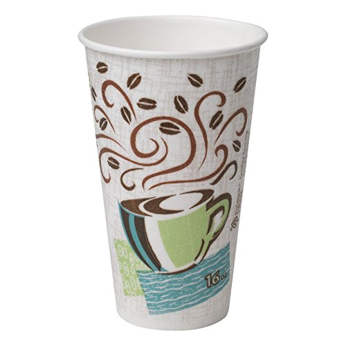 0078731880673 - GEORGIA-PACIFIC PERFECTOUCH 5356DX WISESIZE COFFEE DESIGN INSULATED PAPER CUP, 16OZ CAPACITY (CASE OF 500 CUPS)
