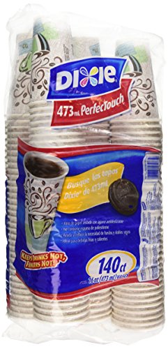 0078731950659 - DIXIE PERFECTOUCH INSULATED PAPER HOT CUP, COFFEE HAZE DESIGN, 140 COUNT