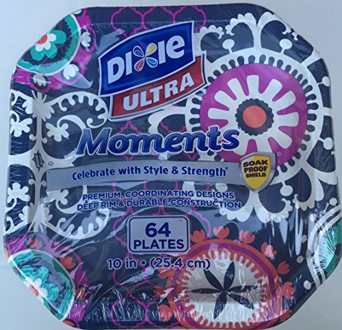 0078731957078 - DIXIE 64 COUNT ULTRA MOMENTS FAMILY FUN PLATES, 10-1/16