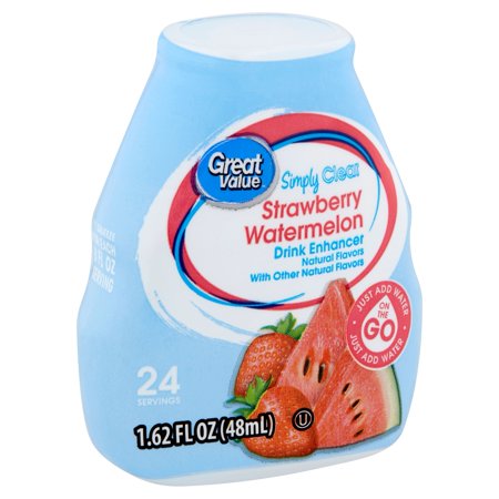 0078742034188 - (2 PACK) GREAT VALUE SIMPLY CLEAR STRAWBERRY WATERMELON DRINK ENHANCER, 1.62 FL OZ