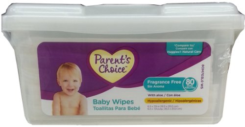 0078742080529 - PARENT'S CHOICE BABY WIPES, FRAGRANCE FREE, 80CT BOX, COMPARE TO HUGGIES NATURAL CARE