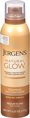 0787461239452 - JERGENS NATURAL GLOW FOAMING DAILY MOISTURIZER MED -TAN 6.25 OUNCE