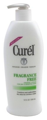0787461334423 - CUREL DAILY MOISTURE FRAGRANCE FREE LOTION 13OZ PUMP (3 PACK)