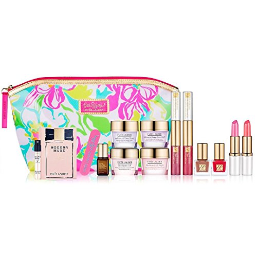 0787461356524 - ESTEE LAUDER 2013 8 PCS SKINCARE MAKEUP GIFT SET WITH COSMETIC BAG PLUS NEW MODERN MUSE FRAGRANCE
