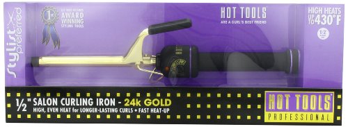 0787461430293 - HOT TOOLS PROFESSIONAL HT1103 MINI PROFESSIONAL CURLING IRON WITH MULTI-HEAT CONTROL, 1/2 INCHES