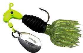 0787463094646 - CRAPPIE THUNDER 1/16OZ CHARTREUSE/BLACK BY BLAKEMORE LURE CO