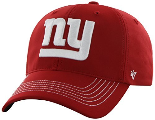 0787463672646 - NFL NEW YORK GIANTS '47 BRAND GAME TIME CLOSER STRETCH FIT HAT (SIZE:ONE SIZE STRETCH COLOR:RED) BY '47 BRAND