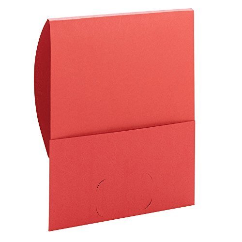 0787463846153 - SMEAD, STACKIT FOLDER, 1 POCKET, LETTER SIZE, TEXTURED STOCK, RED, 10 PER PACK BY SMEAD
