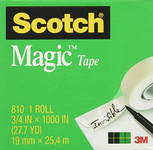 0787543709163 - SCOTCH MAGIC TAPE, 3/4 X 1000 INCHES, BOXED, 24 ROLLS (810K24)