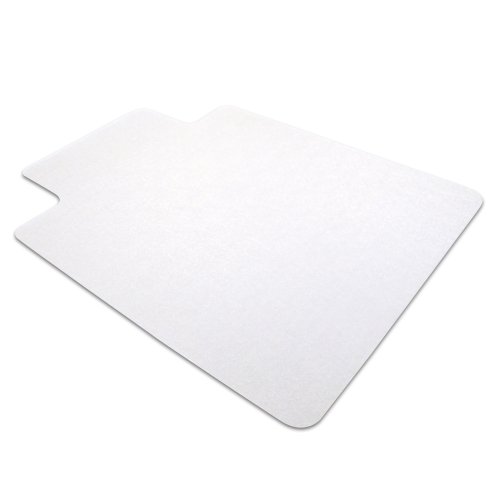 0787543712545 - FLOORTEX ULTIMAT POLYCARBONATE CHAIR MAT FOR LOW/MEDIUM PILE CARPETS UP TO 1/2-INCH THICK, CLEAR 48 X 53 INCHES, RECTANGULAR WITH LIP (1113423LR)