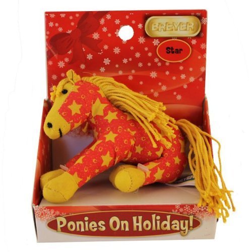0787551123708 - BREYER PONIES ON HOLIDAY STAR - 3 INCH PLUSH CHRISTMAS PATTERN TOY HORSE BY BREYER ANIMALS CREATIONS