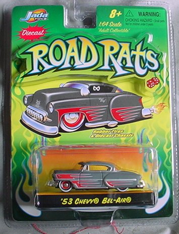 0787551278538 - ROAD RATS 1:64 '53 CHEVY BEL AIR GRAY BY JADA TOYS