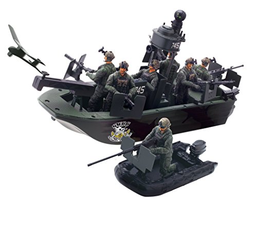0787551513684 - ELITE FORCE NAVAL SPECIAL WARFARE GUNBOAT VEHICLE BY BLUE BOX (TOYS)