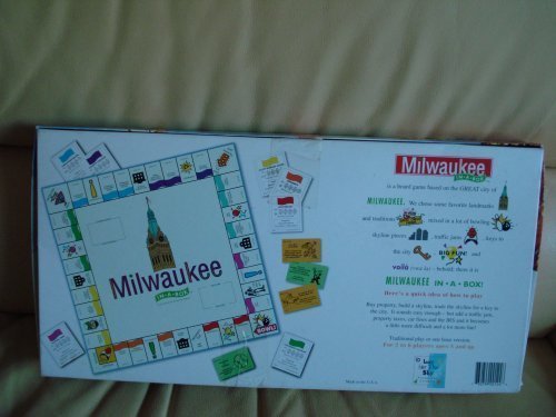 0787551646092 - MILWAUKEE IN A BOX PROPERTY TRADING BOARD GAME BY LATE FOR THE SKY PRODUCTION COMPANY