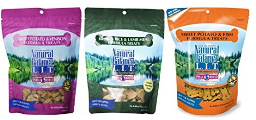 0787637474090 - DICK VAN PATTEN'S NATURAL BALANCE L.I.T. SMALL BREED TREATS FOR DOGS 3 FLAVOR VARIETY BUNDLE (3 BAGS TOTAL)