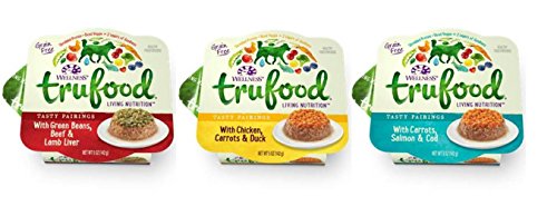 0787637476391 - WELLNESS TRUFOOD LIVING NUTRITION GRAIN FREE TASTY PAIRINGS HEALTHY FOOD FOR DOGS 3 FLAVOR VARIETY 6 CAN BUNDLE: TRUFOOD CHICKEN, CARROTS & DUCK, TRUFOOD GREEN BEANS, BEEF & LAMB LIVER, AND TRUFOOD CARROTS, SALMON & COD, 5 OZ. EA. (6 CANS TOT