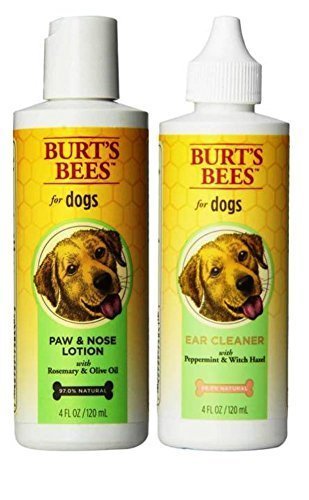 0787637477602 - BURT'S BEES FOR DOGS GROOMING BUNDLE: BURT'S BEES PAW & NOSE LOTION WITH ROSEMARY OIL, AND BURT'S BEES EAR CLEANER WITH PEPPERMINT & WITCH HAZEL, 4 OZ. EA.