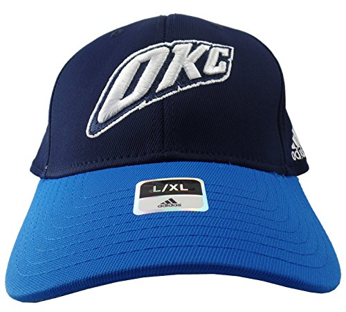 0787637745503 - OKC OKLAHOMA CITY THUNDER NBA STYLE FITMAX 70 HAT CAP (BLUE NAVY)