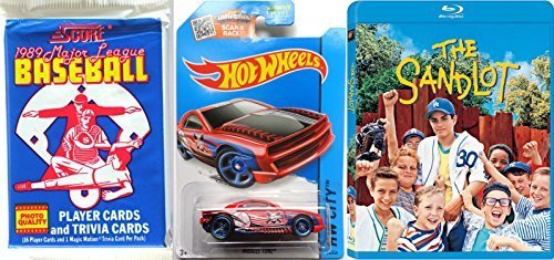0787637873855 - THE SANDLOT - HOT WHEELS BASEBALL CAR + CARDS & BLU RAY MOVIE FAMILY SET SPECIAL EDITION BLU-RAY | 16 COLLECTIBLE TRADING CARDS RETRO MAJOR LEAGUE PACK