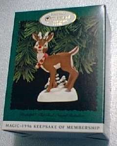 0787683899113 - 1996 MAGIC, RUDOLPH THE RED-NOSED REINDEER COLLECTOR'S CLUB HALLMARK KEEPSAKE ORNAMENT
