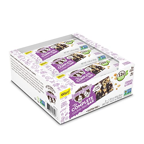 0787692303007 - LENNY & LARRYS THE COMPLETE COOKIE-FIED BAR, COOKIES & CREME, 45G - PLANT-BASED PROTEIN BAR, VEGAN AND NON-GMO (PACK OF 9)