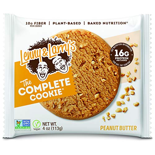 0787692837625 - LENNY & LARRY’S THE COMPLETE COOKIE, PEANUT BUTTER, SOFT BAKED, 16G PLANT PROTEIN, VEGAN, NON-GMO, 4 OUNCE COOKIE (PACK OF 6)