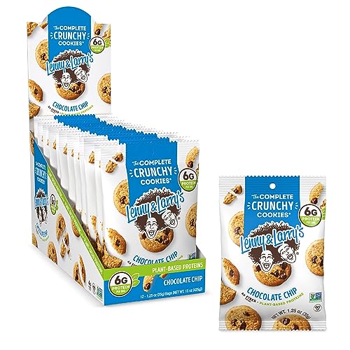0787692880010 - LENNY & LARRY’S,THE COMPLETE CRUNCHY COOKIE, 1.25OZ-CHOCOLATE CHIP, 6G PROTEIN, 12CT