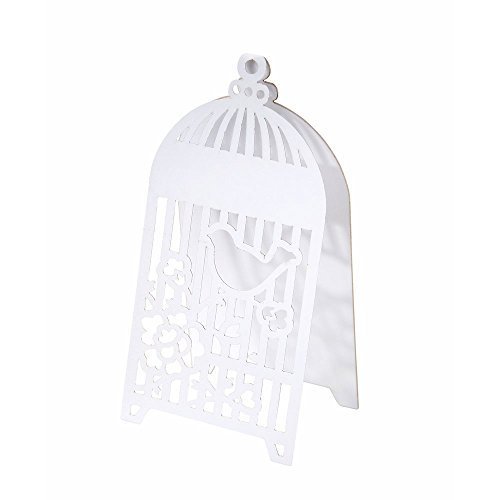 0787732275684 - TALKING TABLES SOMETHING IN THE AIR BIRD 10-PACK BIRDCAGE TENT FOLD PLACE CARD, WHITE BY TALKING TABLES
