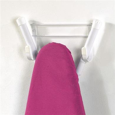 0787732642417 - SPECTRUM WALL MOUNT IRONING BOARD HOLDER COLOR: WHITE - 2 PACK