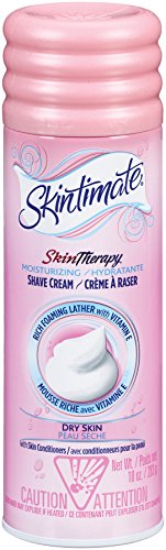 0787734354660 - SKINTIMATE SHAVE CREAM FOR WOMEN, DRY SKIN, 10-OUNCE CANS (PACK OF 12)