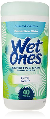 0787734440295 - PLAYTEX WET ONES SENSITIVE SKIN HANDS WIPES, 40 COUNT CANISTER (PACK OF 6), 240 COUNT