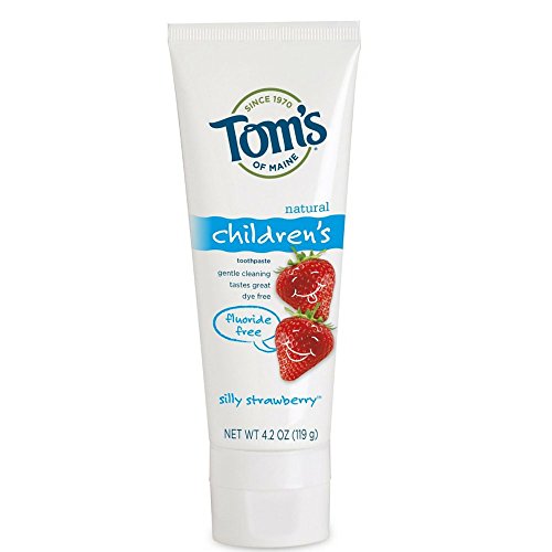 0787734495547 - TOM'S OF MAINE NATURAL FLUORIDE-FREE TOOTHPASTE FOR CHILDREN, SILLY STRAWBERRY,